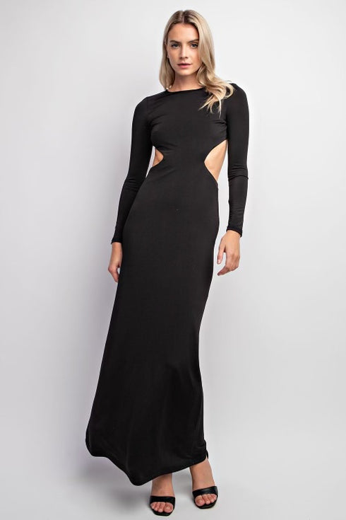BACKLESS MAXI LONG DRESS